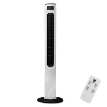 Ventilateur colonne avec indicateur de température et télécommande 55W/230V