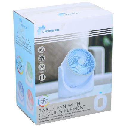 Ventilateur de bureau LED RGB avec effet brume – 5 V