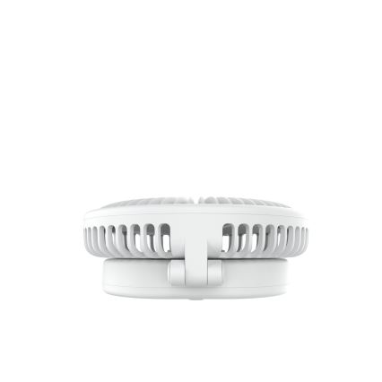 Ventilateur de bureau rechargeable 10W/5V 2400 mAh blanc