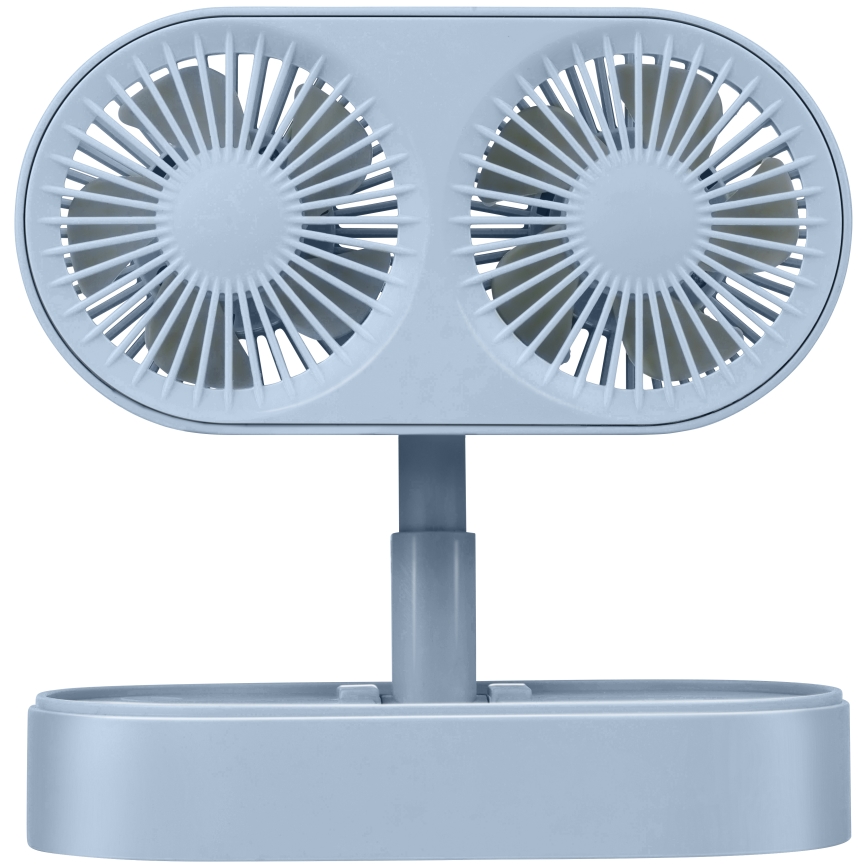 Ventilateur de bureau rechargeable 3,7 V 1200 mAh bleu