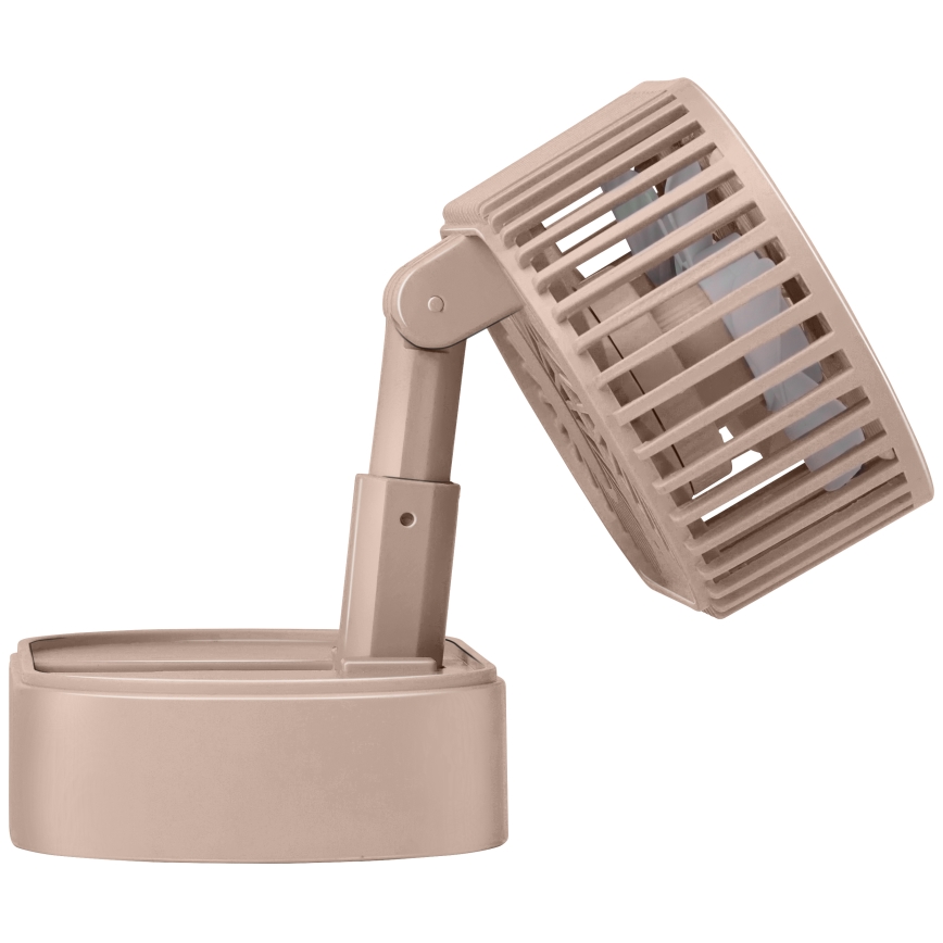 Ventilateur de bureau rechargeable 3,7 V 1200 mAh, rose