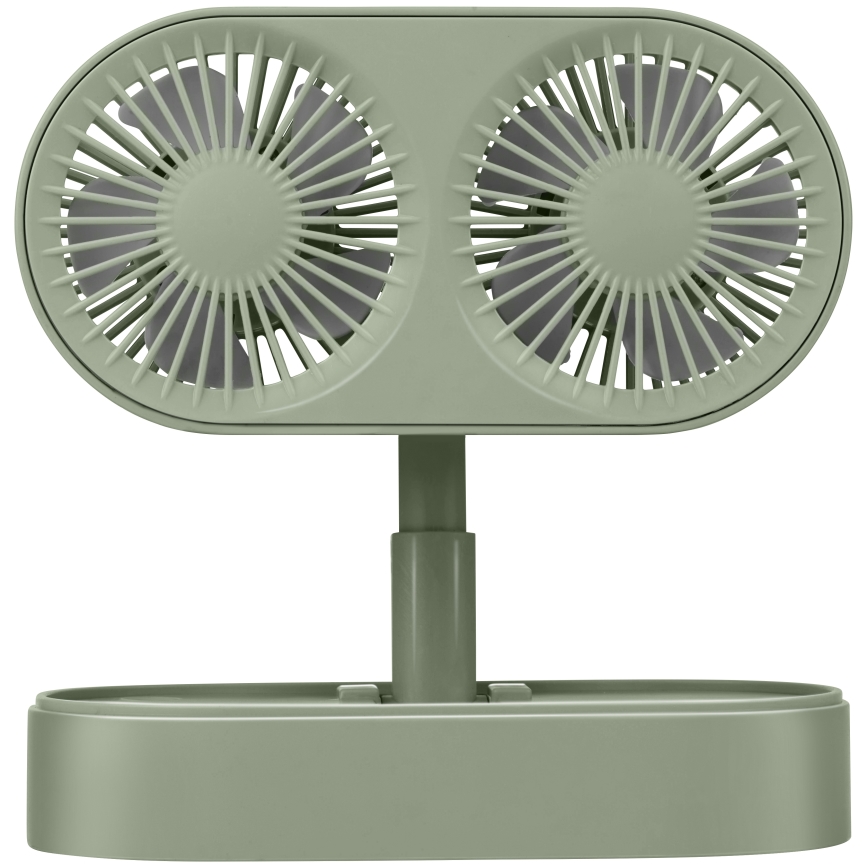 Ventilateur de bureau rechargeable 3,7 V 1200 mAh vert