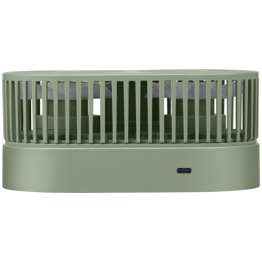 Ventilateur de bureau rechargeable 3,7 V 1200 mAh vert