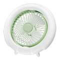 Ventilateur de bureau rechargeable 4W/5V 1200 mAh blanc