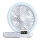 Ventilateur de bureau rechargeable à LED 3,7 V 1200 mAh