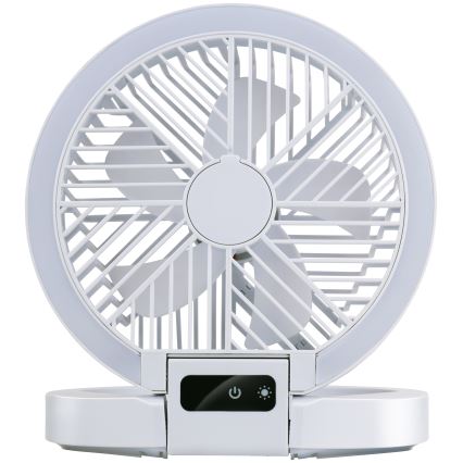 Ventilateur de bureau rechargeable à LED 3,7 V 1200 mAh