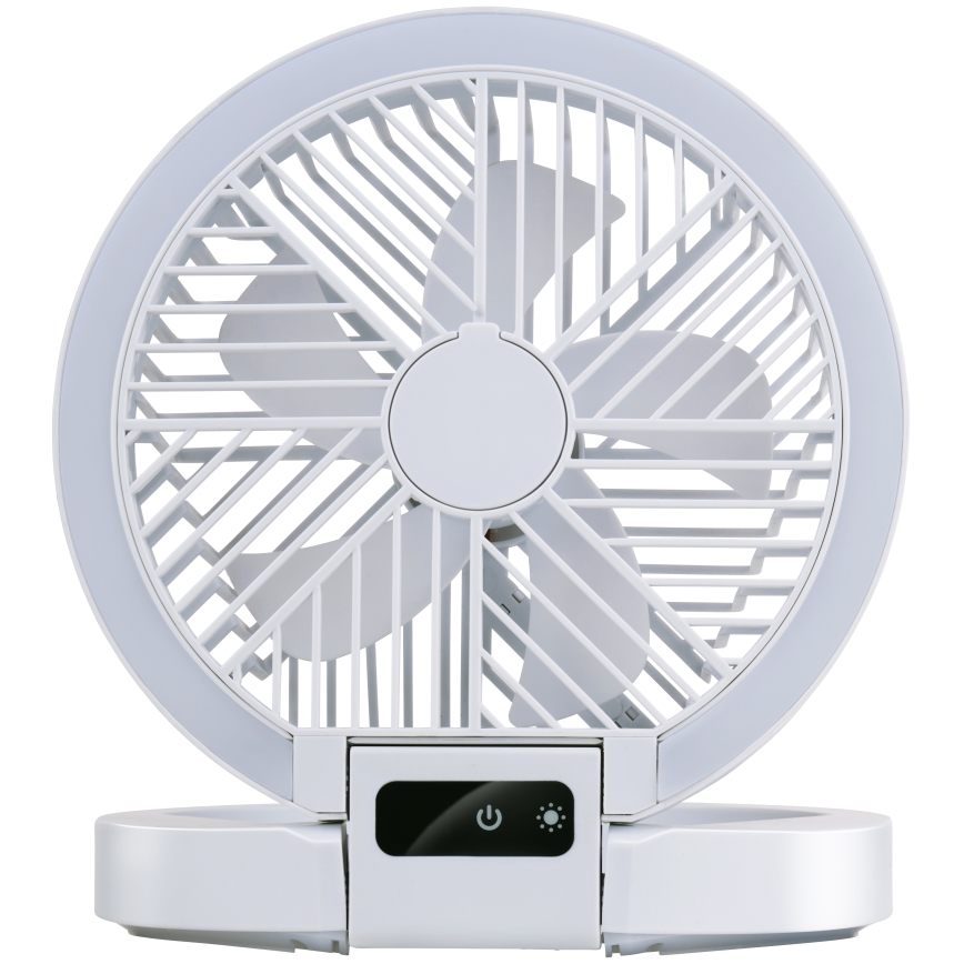 Ventilateur de bureau rechargeable à LED 3,7 V 1200 mAh