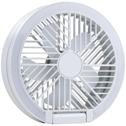 Ventilateur de bureau rechargeable à LED 3,7 V 1200 mAh