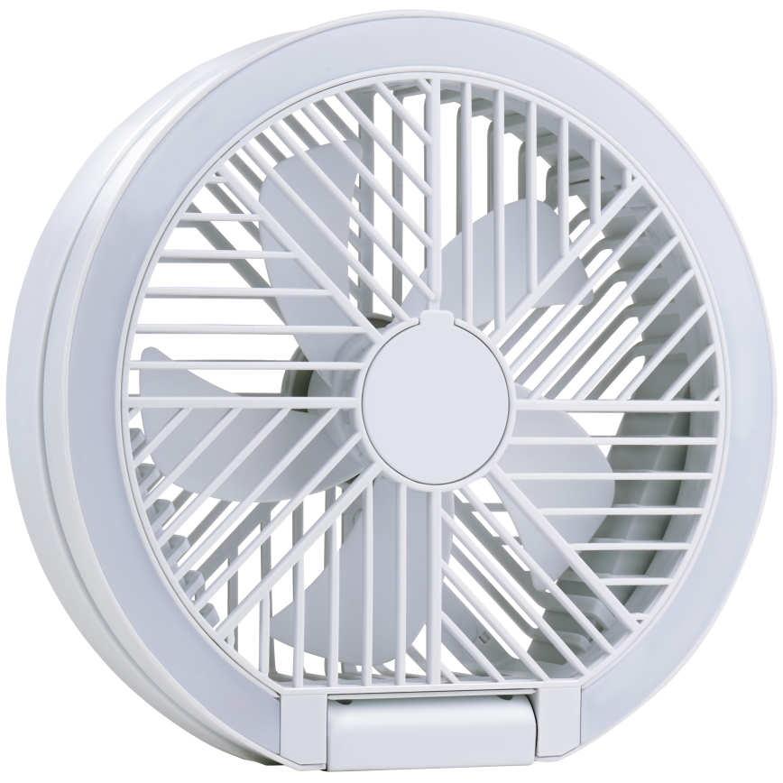 Ventilateur de bureau rechargeable à LED 3,7 V 1200 mAh
