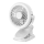 Ventilateur de bureau rechargeable à pince 6W/5V 1200 mAh blanc
