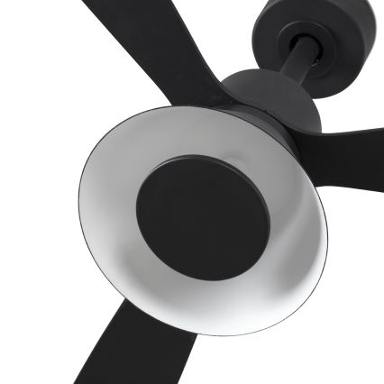 Ventilateur de plafond AMELIA L CONE LED 20W 230V 2700/3500/5000K noir 132 cm Wi-Fi Tuya + télécommande