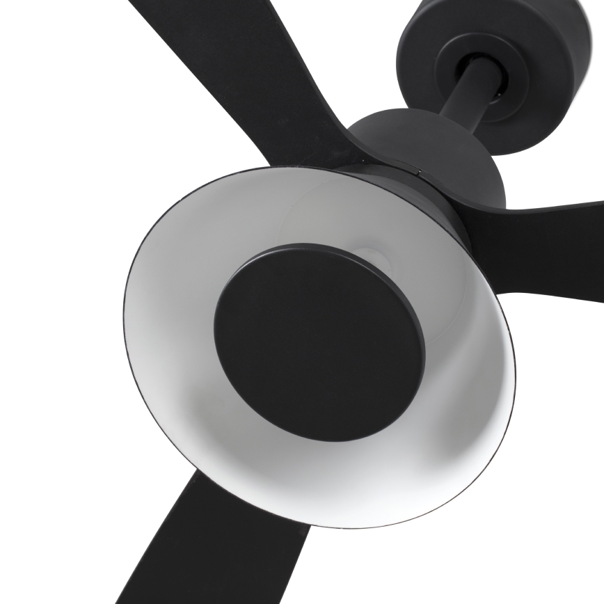 Ventilateur de plafond AMELIA L CONE LED 20W 230V 2700/3500/5000K noir 132 cm Wi-Fi Tuya + télécommande