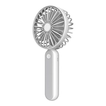 Ventilateur de poche 1200 mm/3,7V USB gris/blanc