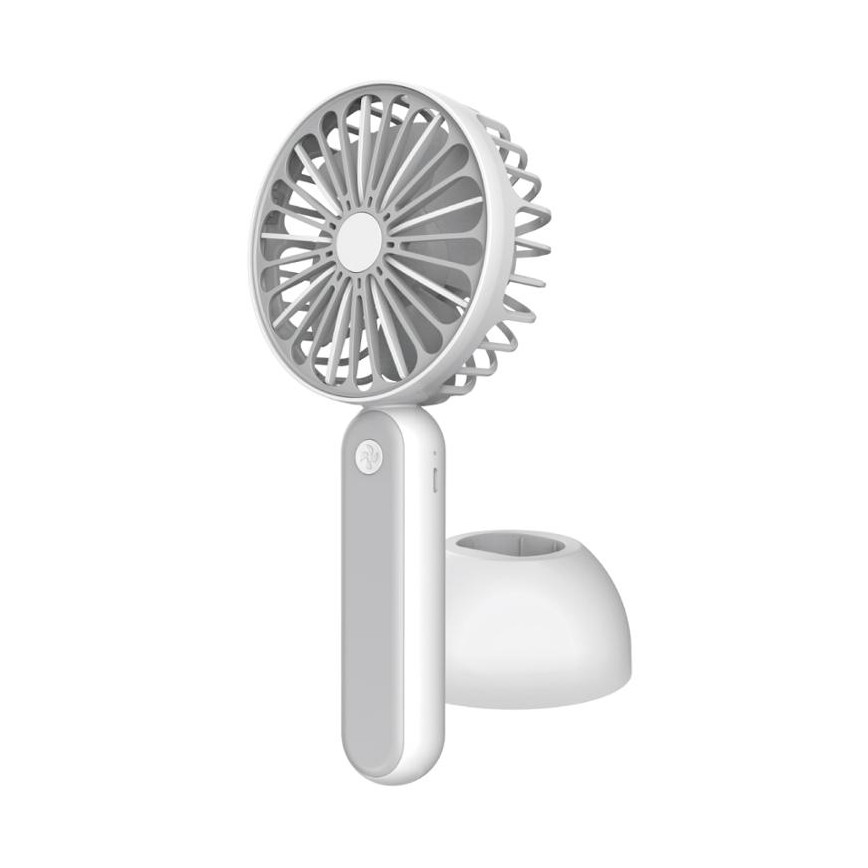 Ventilateur de poche 1200 mm/3,7V USB gris/blanc
