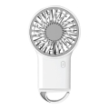 Ventilateur de poche rechargeable 3W/5V 300 mAh, blanc