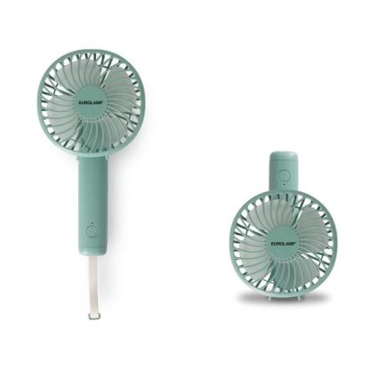 Ventilateur de poche rechargeable 5W/5V 1200 mAh kaki