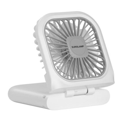 Ventilateur de poche rechargeable 5W/5V 2500 mAh blanc