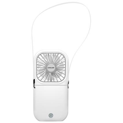 Ventilateur de poche rechargeable 5W/5V 2500 mAh blanc