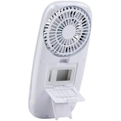 Ventilateur de poche rechargeable à LED RGB avec fonction brumisation 3,7 V 1200 mAh