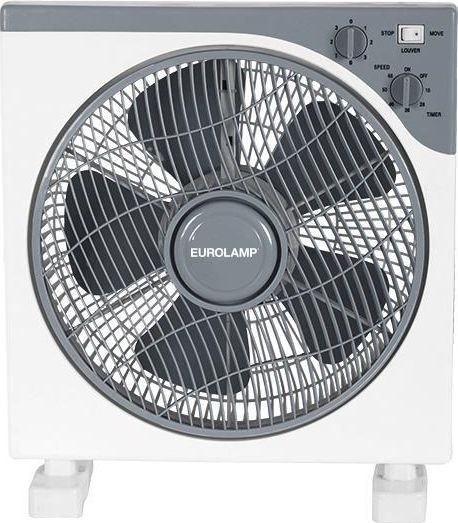 Ventilateur de sol 45 W/230 V, d. 37 cm, blanc/gris