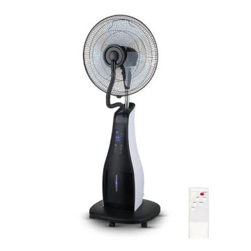 Ventilateur de sol avec pulvérisateur 80W/230V noir+ télécommande