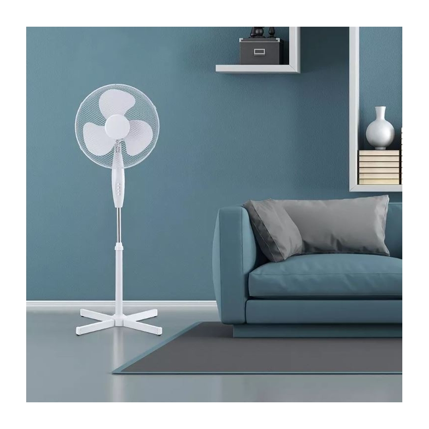 Ventilateur de sol Ø 41 cm 40W/230V blanc