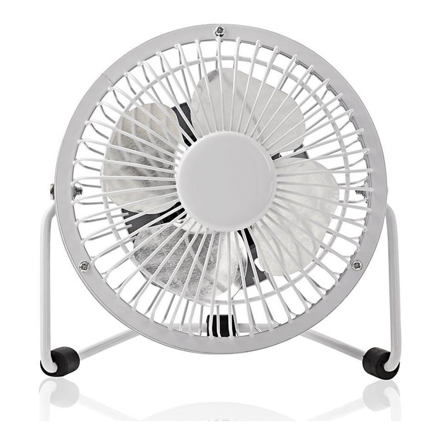 Ventilateur de table 3 W/USB 10 cm blanc