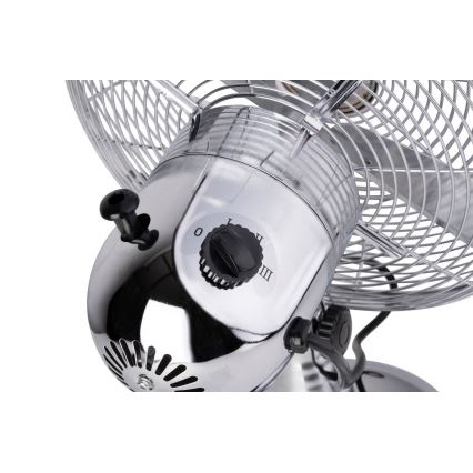 Ventilateur de table 35W/230V d. 30 cm chrome brillant