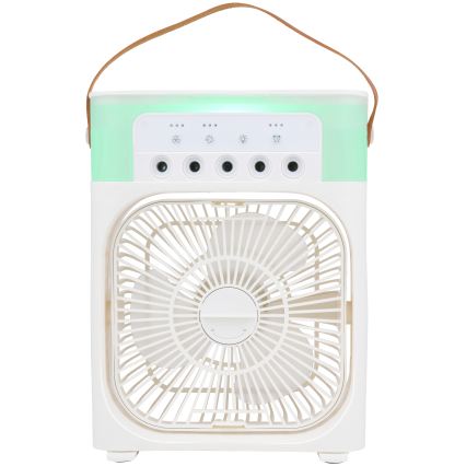 Ventilateur de table LED RGB avec effet de brume 10W/5V