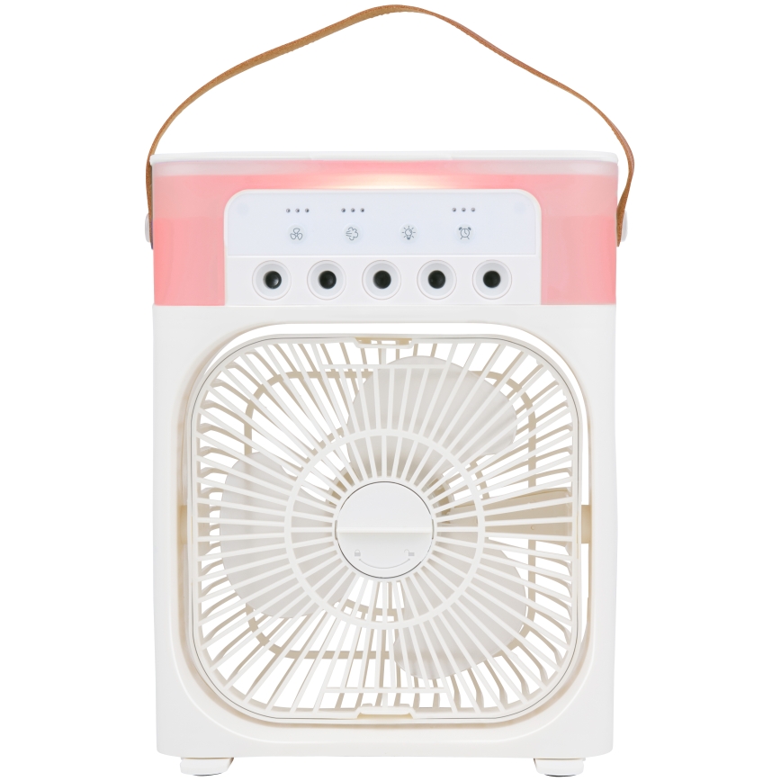 Ventilateur de table LED RGB avec effet de brume 10W/5V
