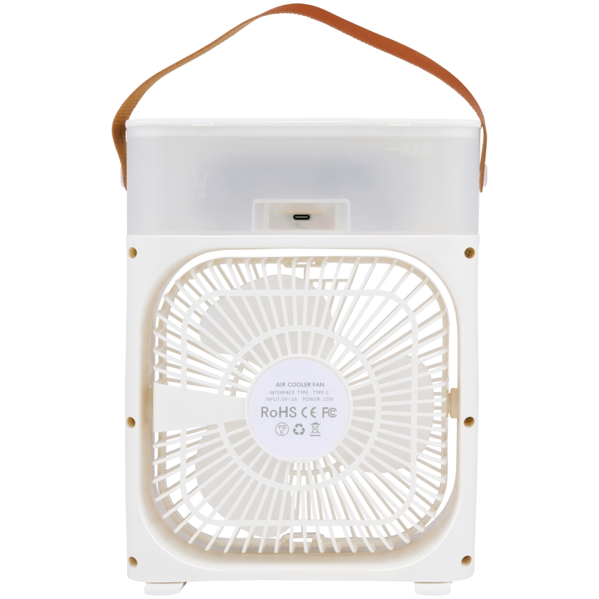 Ventilateur de table LED RGB avec effet de brume 10W/5V