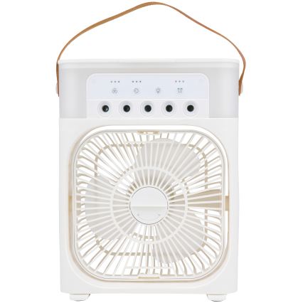 Ventilateur de table LED RGB avec effet de brume 10W/5V