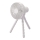 Ventilateur de table rechargeable 3 W / 5 V, 1800 mAh — blanc