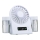 Ventilateur de table rechargeable à brumisation 3,7 V 1200 mAh