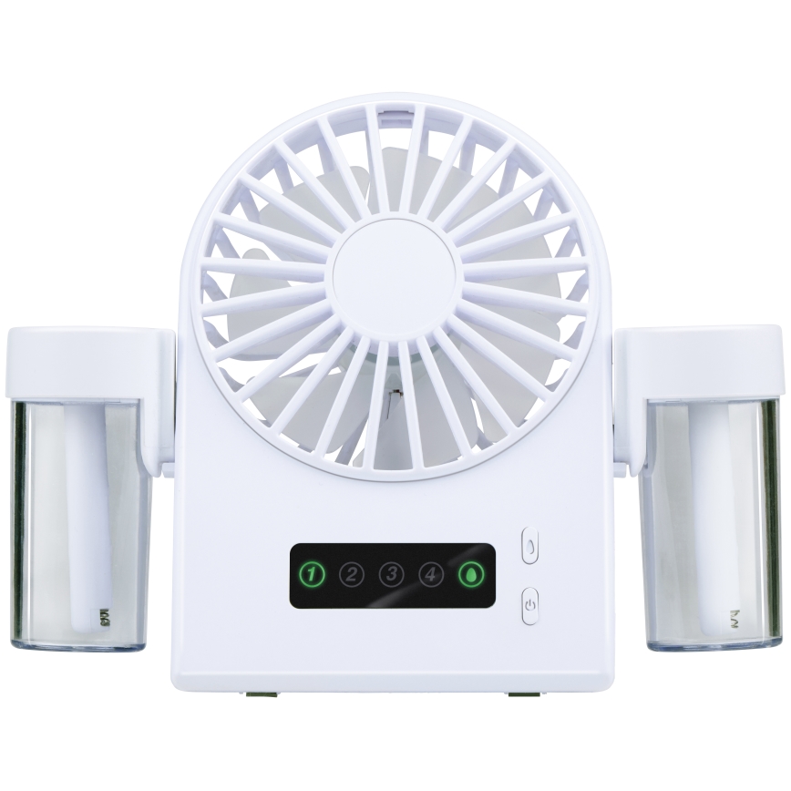 Ventilateur de table rechargeable à brumisation 3,7 V 1200 mAh