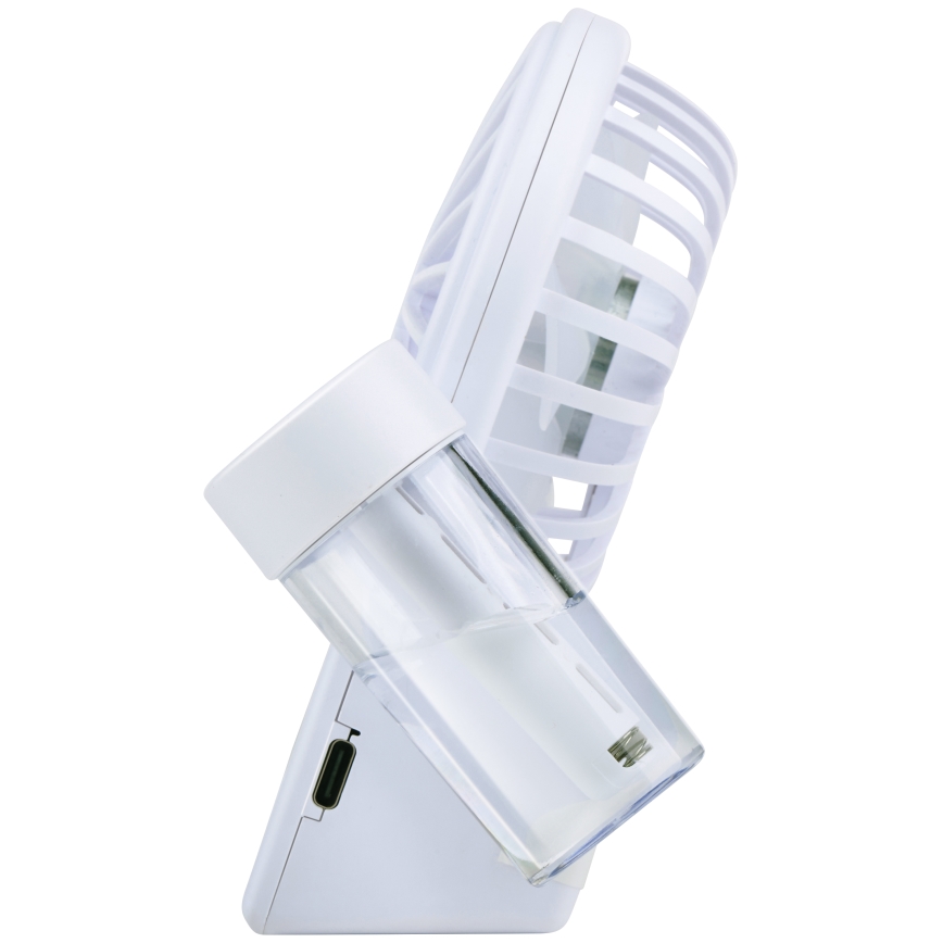 Ventilateur de table rechargeable à brumisation 3,7 V 1200 mAh