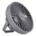 Ventilateur de table rechargeable avec éclairage LED/2W/5V USB 2400 mAh gris