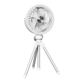 Ventilateur de table rechargeable avec éclairage LED 8W/3,7V 2400 mAh blanc