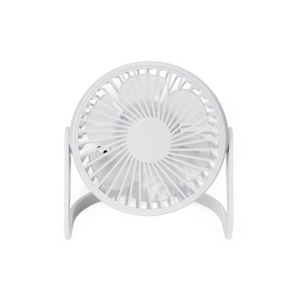 Ventilateur de table USB Ø 15 cm blanc