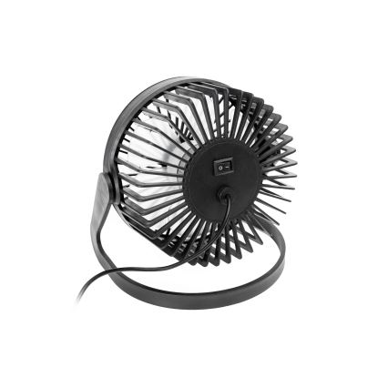 Ventilateur de table USB Ø 15 cm noir