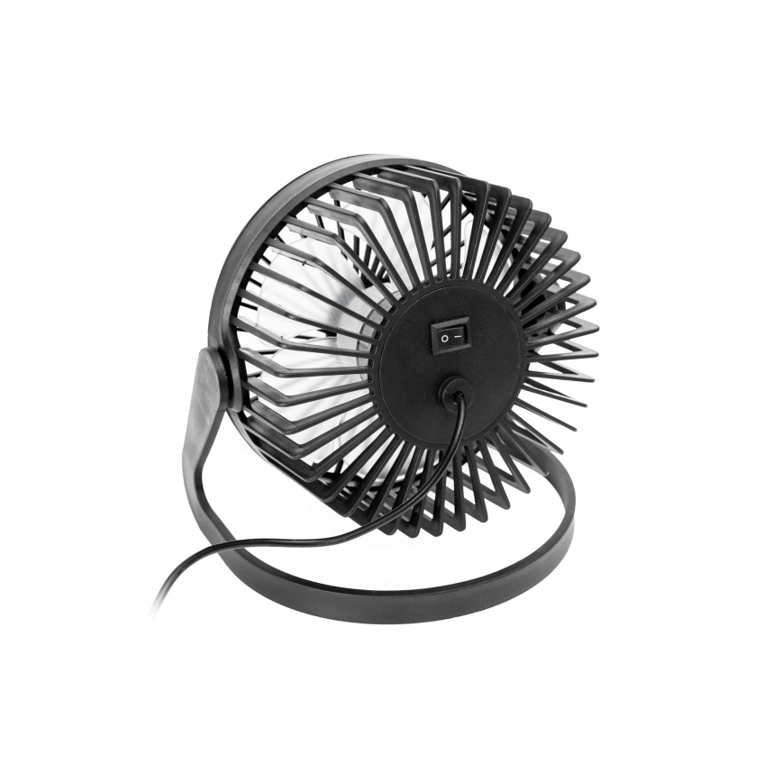 Ventilateur de table USB Ø 15 cm noir