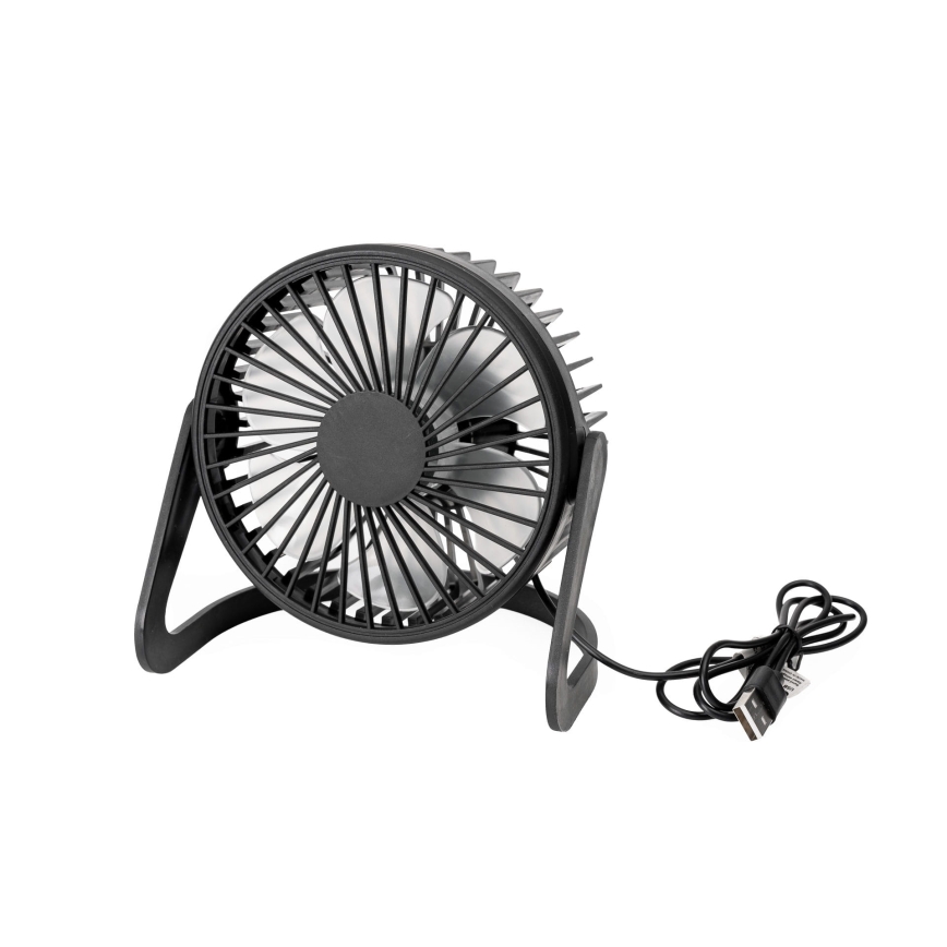 Ventilateur de table USB Ø 15 cm noir