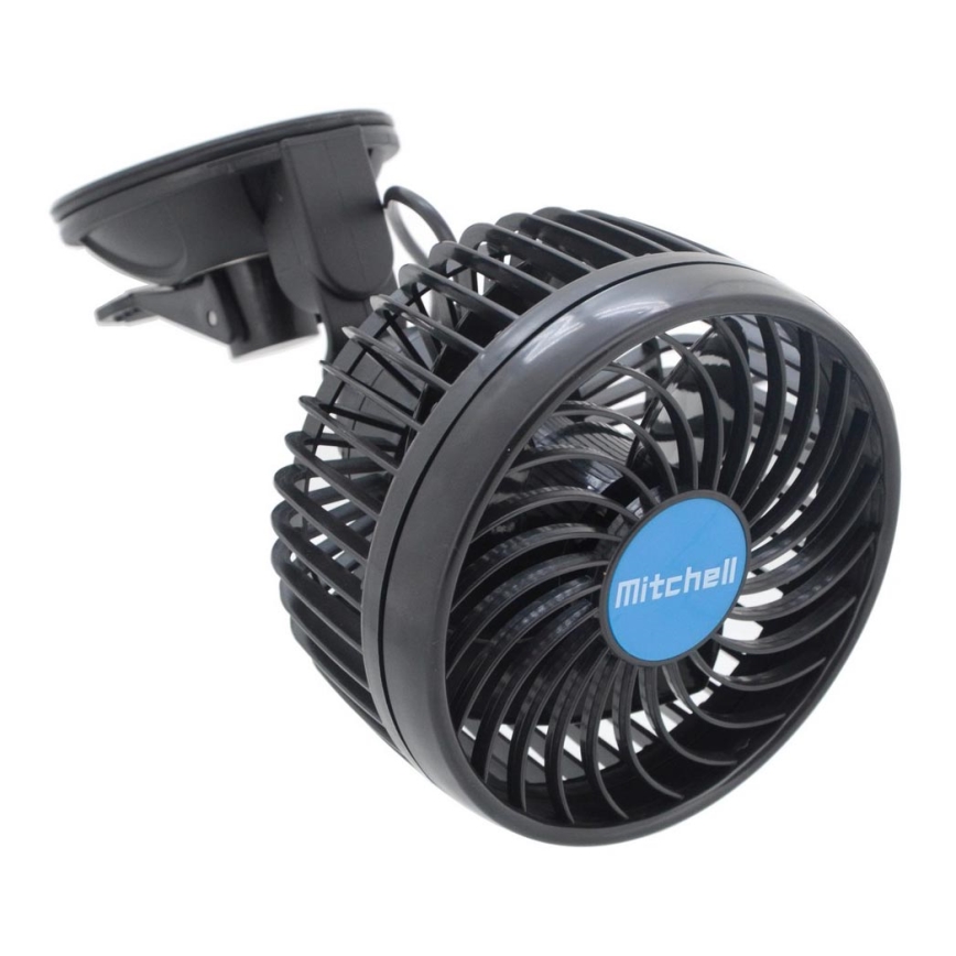 Ventilateur à pince pour voiture avec connexion 12 volts noir 18