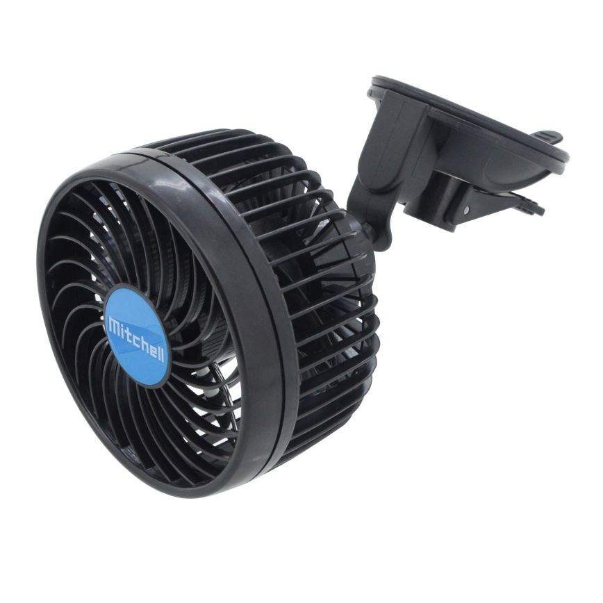 Ventilateur de voiture sur ventouse 4W/12V noir