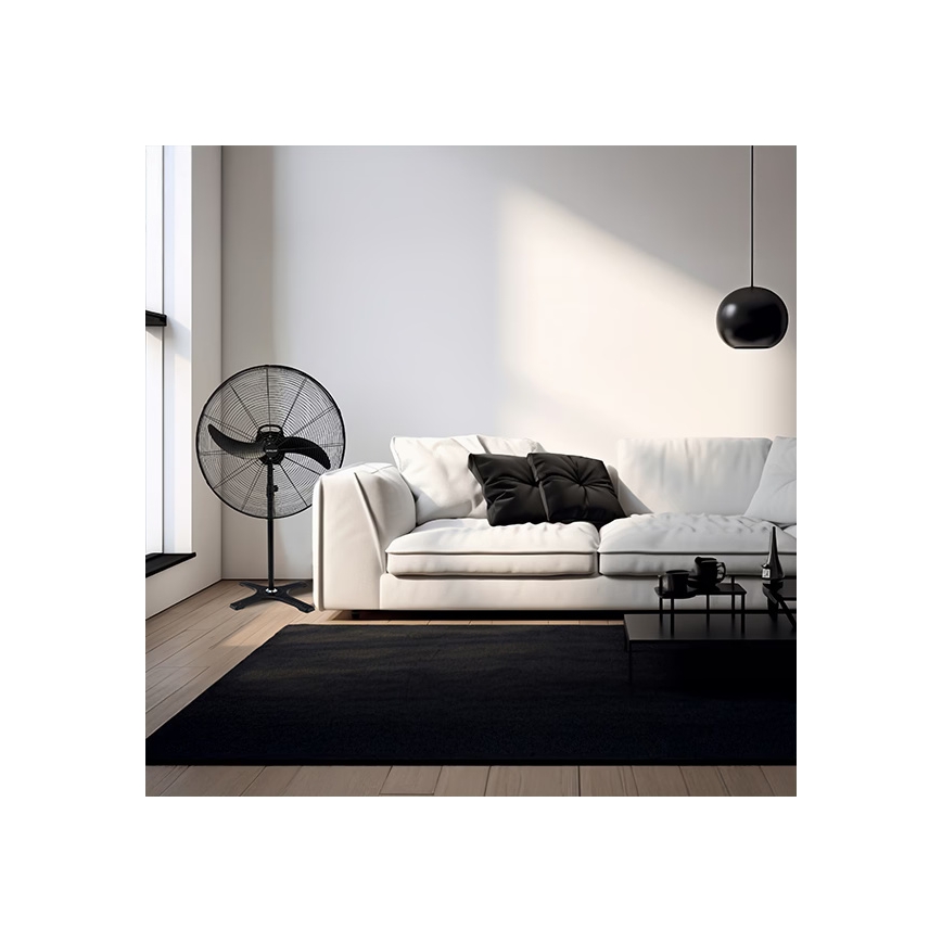 Ventilateur industriel sur pied 115W/230V diam. 66 cm noir