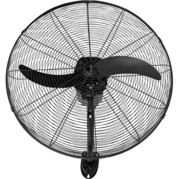 Ventilateur mural 115W/230V Ø 66 cm noir + télécommande