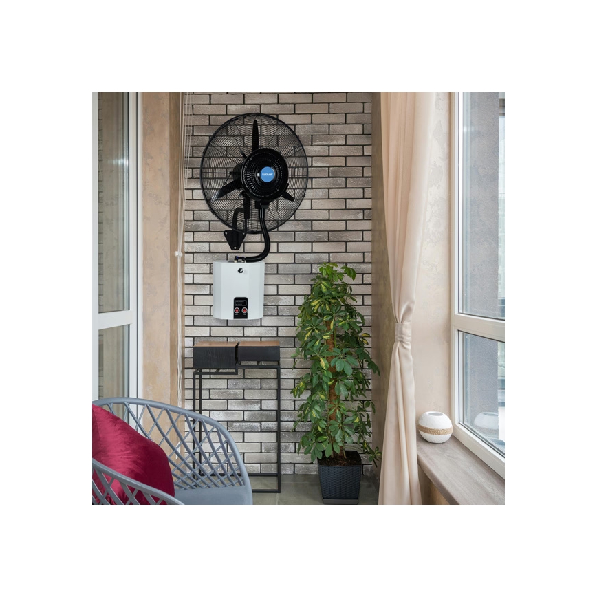 Ventilateur mural 200 W / 230 V, Ø 65 cm, noir