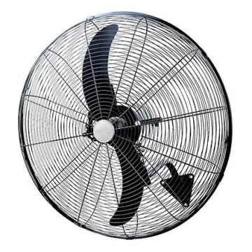 Ventilateur mural 200 W/230 V, Ø 76 cm, noir + télécommande