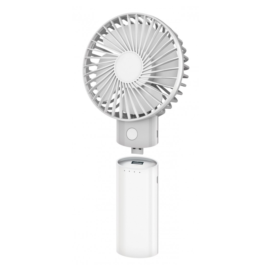 Ventilateur rechargeable avec batterie externe 4000 mAh/3,7V USB-C