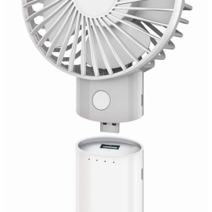 Ventilateur rechargeable avec batterie externe 4000 mAh/3,7V USB-C